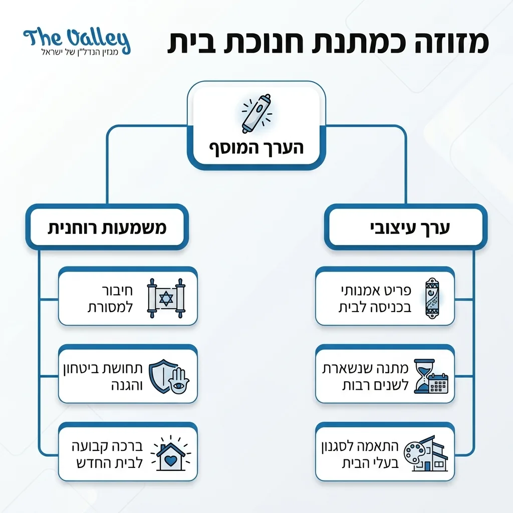 אינפוגרפיקה — מזוזה כמתנת חנוכת בית: הערך המוסף