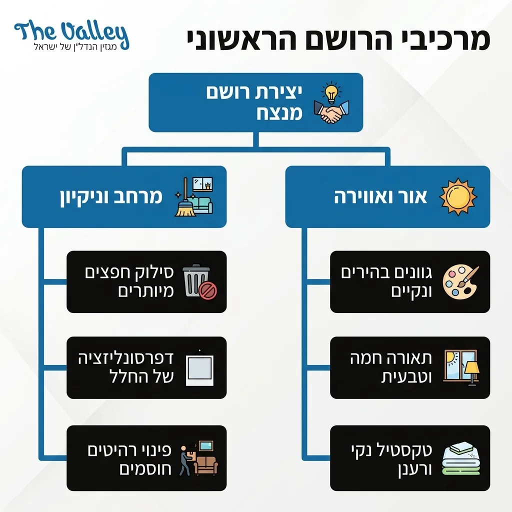 אינפוגרפיקה — מרכיבי הרושם הראשוני: יצירת רושם מנצח