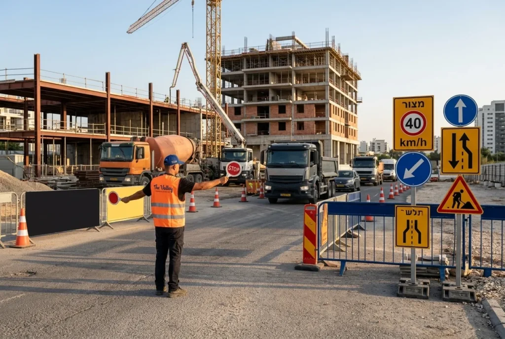 ניהול תנועה באתרי בנייה: למה כל פרויקט נדל"ן זקוק לפיקוח ותמרור מקצועי. תמרורים לאתרי עבודה