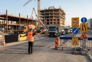 ניהול תנועה באתרי בנייה: למה כל פרויקט נדל"ן זקוק לפיקוח ותמרור מקצועי. תמרורים לאתרי עבודה